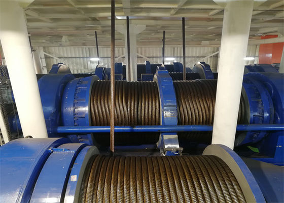 1000m Rope Capacity  Large Power Electric Marine Winch With Lebus Drum For Offshore