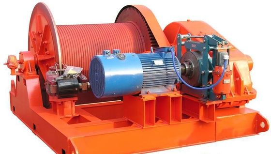 Construction Electric Rope Winch Lebus Grooved Or Smooth Drum