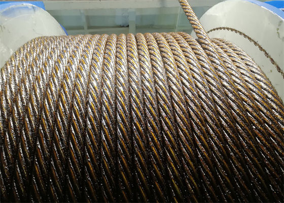 Large Rope Capacity Electric Marine Winch Multilayer Winding With Lebus Groove