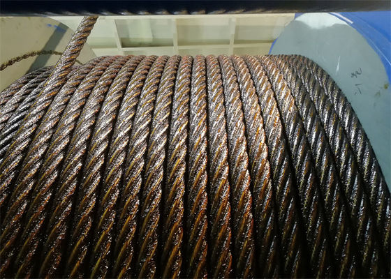 Large Rope Capacity Electric Marine Winch Multilayer Winding With Lebus Groove