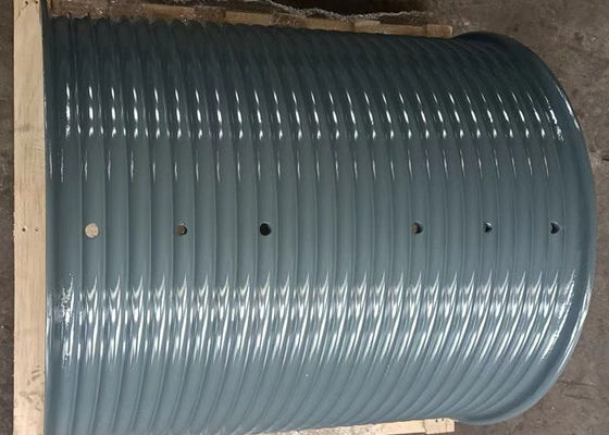 Smooth Winch Drum Wrapped Steel Lebus Sleeve Secure With Bolted Or Welded Connection