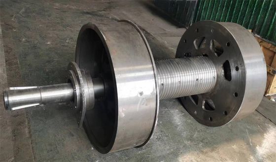 10" Dia Customized Grooved Cable Drum For Cable / Wire Rope Reeling