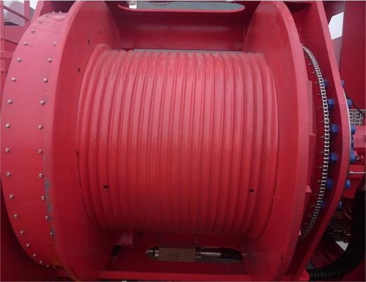 Alloy Steel Workover Rig Grooved Winch Drum With Gear Ring