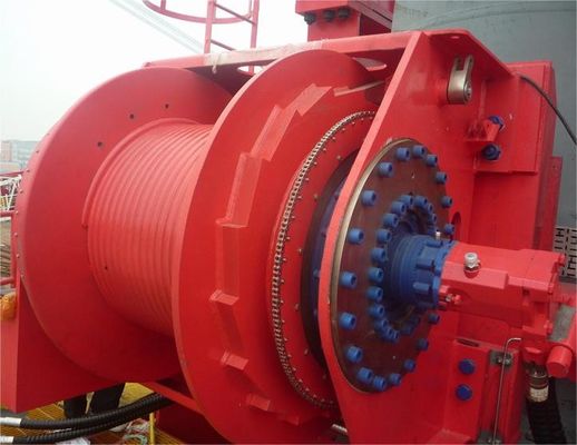 Alloy Steel Workover Rig Grooved Winch Drum With Gear Ring