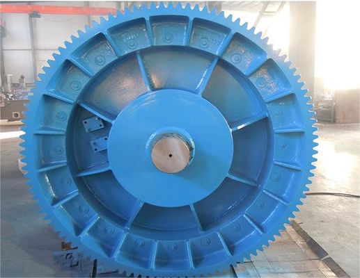 Alloy Steel Lebus Winch Drum High Performance Cylinder With Gear Ring