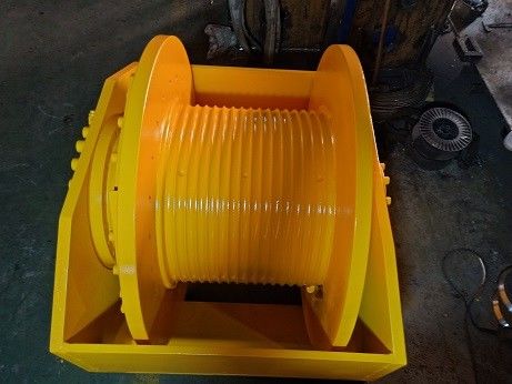 1T Hydraulic Crane Winch Lbs Rope Slot Drum Smoothly Winding