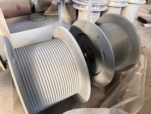 High Standard Grooved Rope Winch Drum Slot Direction Left Or Right 50mm-2500mm Diameter