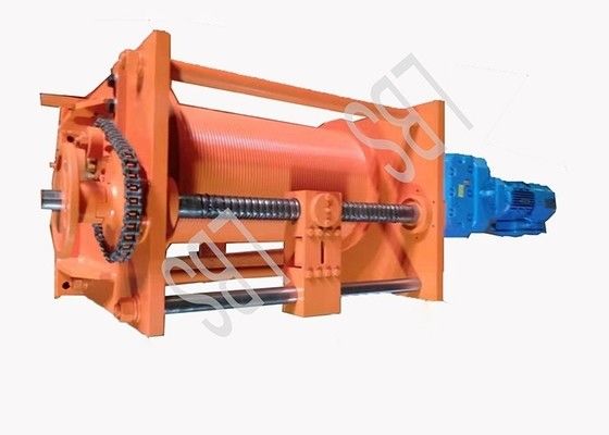 50T Hydraulic Crane Winch Retract Release Ropes And Lift Heavy Objects