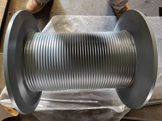 10-10000 M Rope Length Grooved Winch Drum With Lebus Or Spiral Rope Groove Type