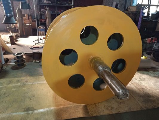Weldment Connection Electric Wire Winch With Lebus Grooves Drum Type Construction