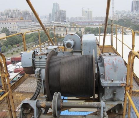 Electric Power Source Wire Rope Winch 50Hz Frequency Portable Mounting Type