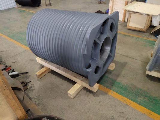 Variable Speed CNC Machined Steel Winch Drum With Anti Corrosion Coating