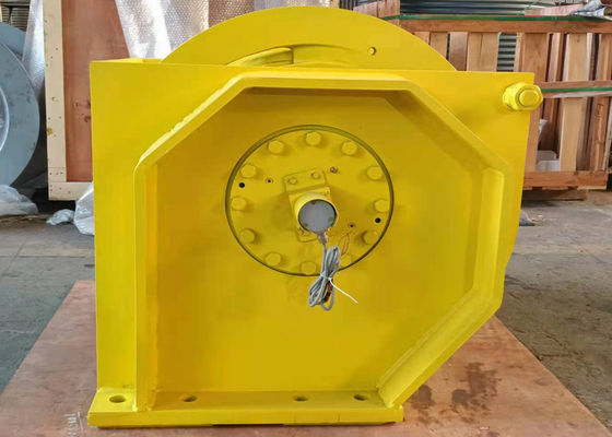 Single Drum 10 Ton Hydraulic Winch , 20000 Lb Hydraulic Winch For Shipyard Port Grooved