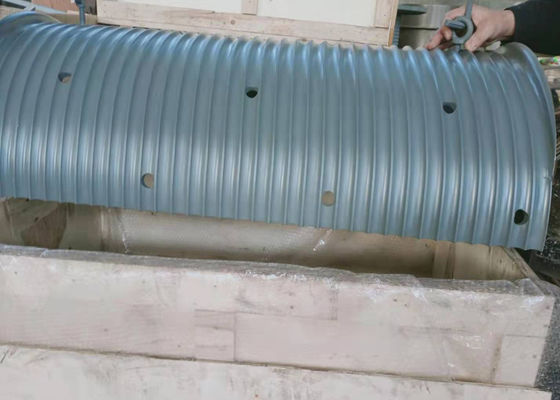 Steel Grooved Lebus Sleeve Oil Drilling Rig Wire Rope Drum Gray