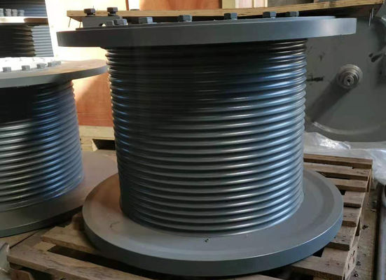 LBS 80KN Pulling Force Rope Winch Drum With 24mm Steel Wire