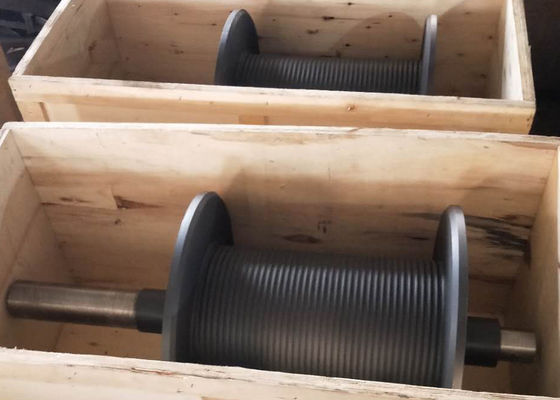 4 Layers 300kn Crane Winch Drum For Marine Equipment