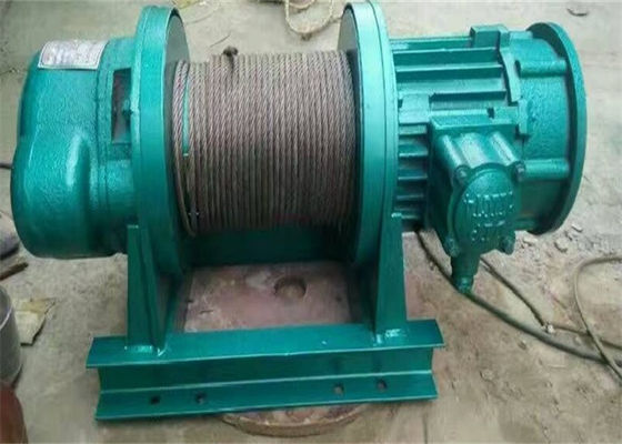 Fixed Single Drum Electric Rope Winch Compact Structure For Heavy Work
