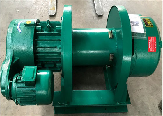 Fixed Single Drum Electric Rope Winch Compact Structure For Heavy Work