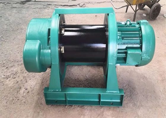 Fixed Single Drum Electric Rope Winch Compact Structure For Heavy Work