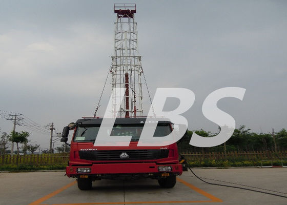 Double Drum Oil Rig Drawworks Equipment Truck Mounted Drilling 500kn