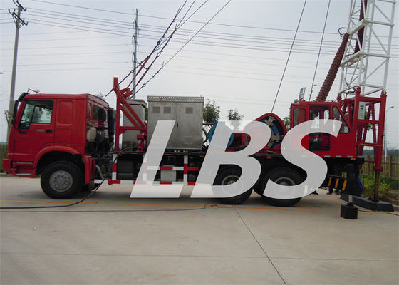 Double Drum Oil Rig Drawworks Equipment Truck Mounted Drilling 500kn