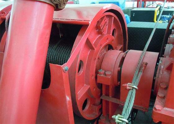 LBS Construction Use 80m Rope Dual Drum Winch . Piling Winch Machine Heavy Duty