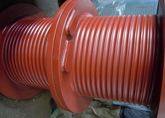 Lebus 200m Wire Rope Drum , Grooved Winch Drum For Marine Winch