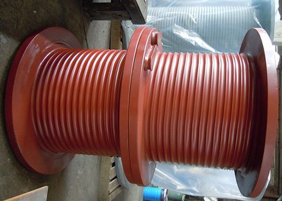 Lebus 200m Wire Rope Drum , Grooved Winch Drum For Marine Winch