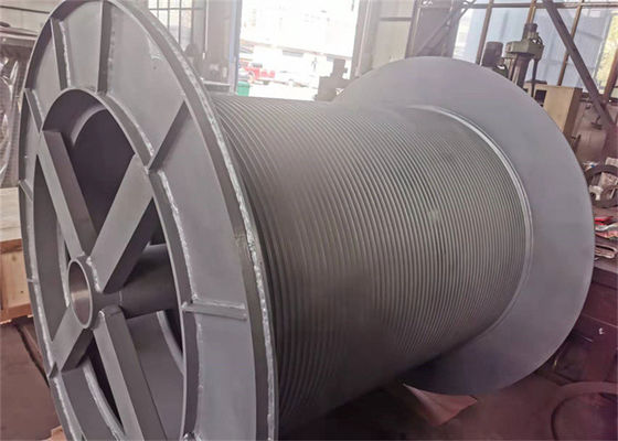 High Efficient Offshore Rope Winch Drum For Rotary Drilling Rig Winch