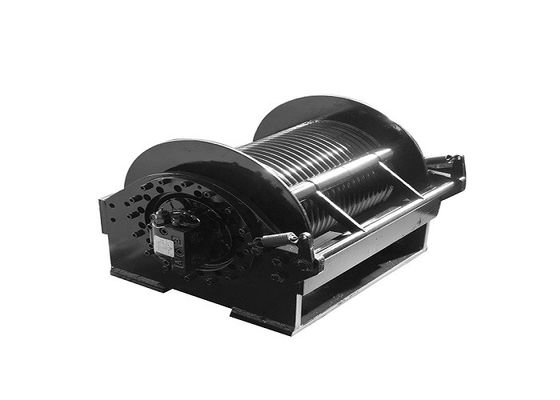 Carbon Steel Material Hydraulic Crane Winch Lebus Grooved 15 Tons For Lifeboat