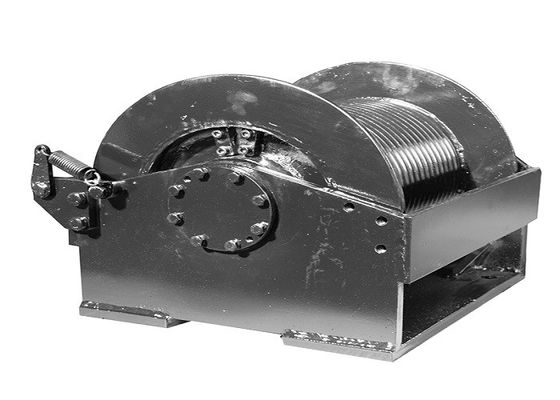 Carbon Steel Material Hydraulic Crane Winch Lebus Grooved 15 Tons For Lifeboat